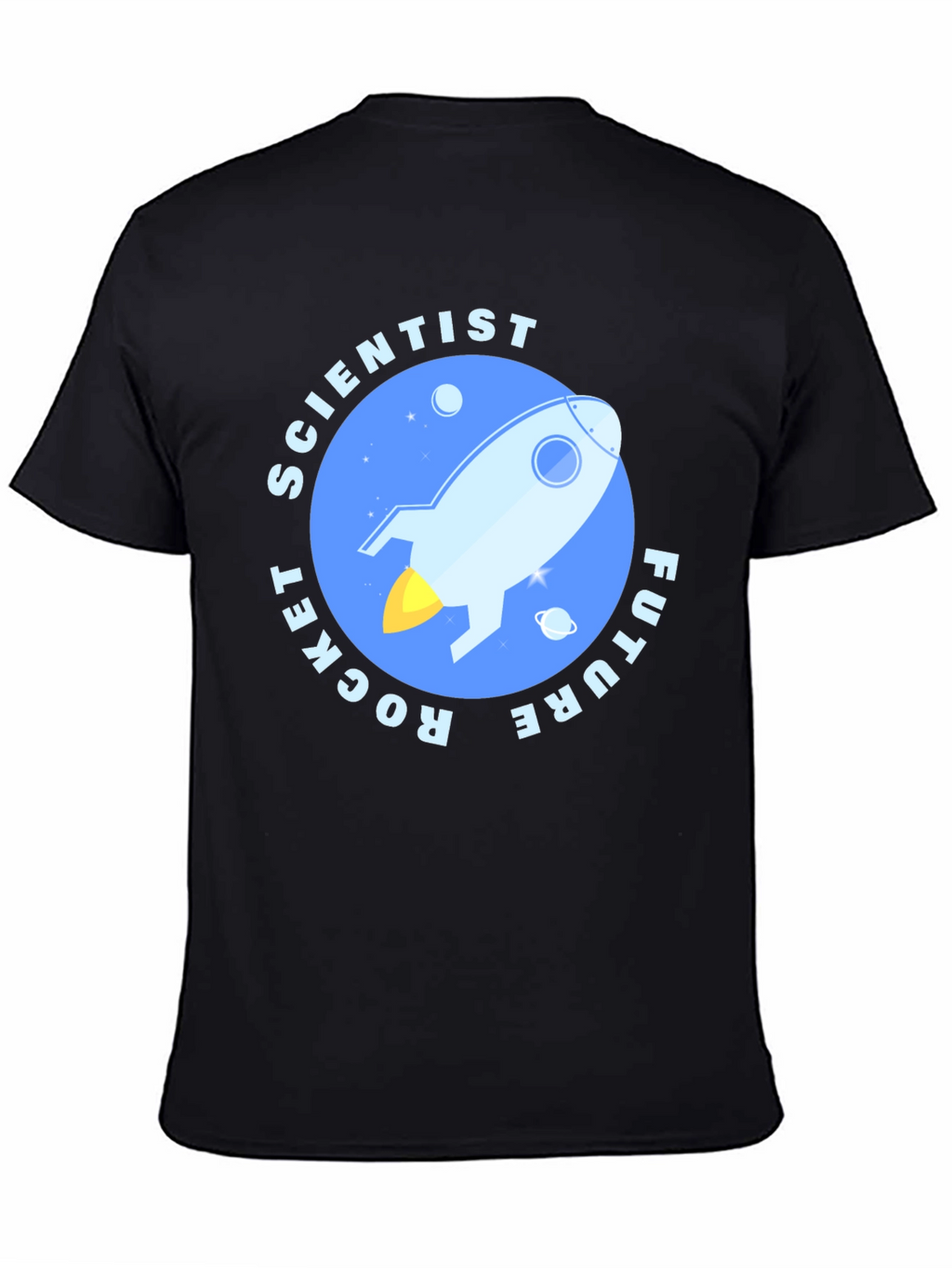 Future Rocket Scientist Black T-Shirt