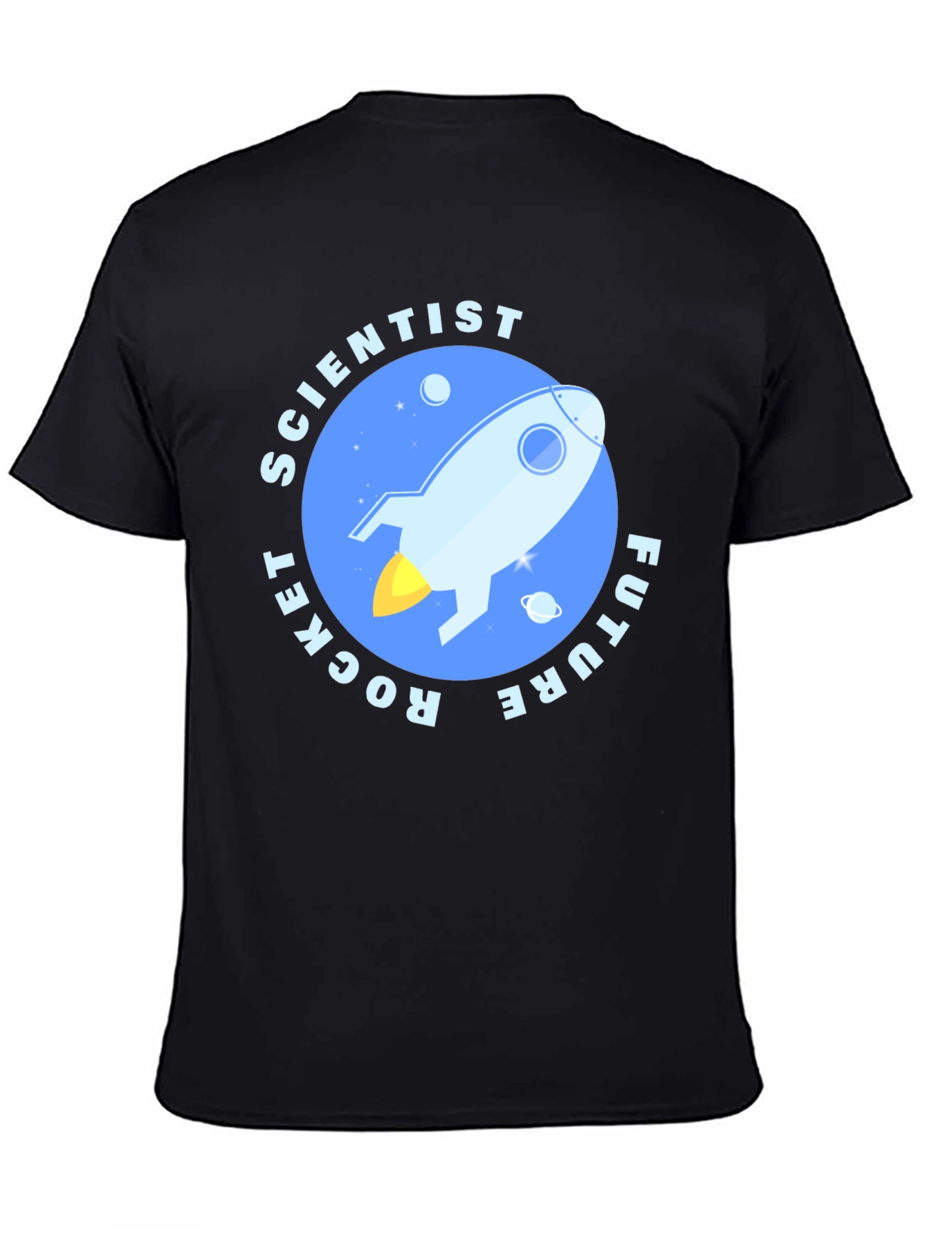 Future Rocket Scientist Black T-Shirt
