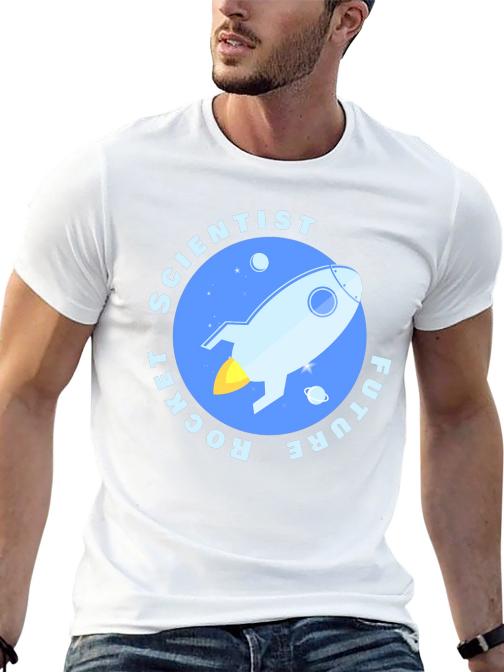 Future Rocket Scientist Black T-Shirt