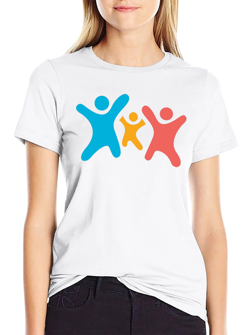 Family Unity Black Cotton T-Shirt