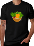 Salad Bowl Graphic Tee - Healthy Eating Shirt