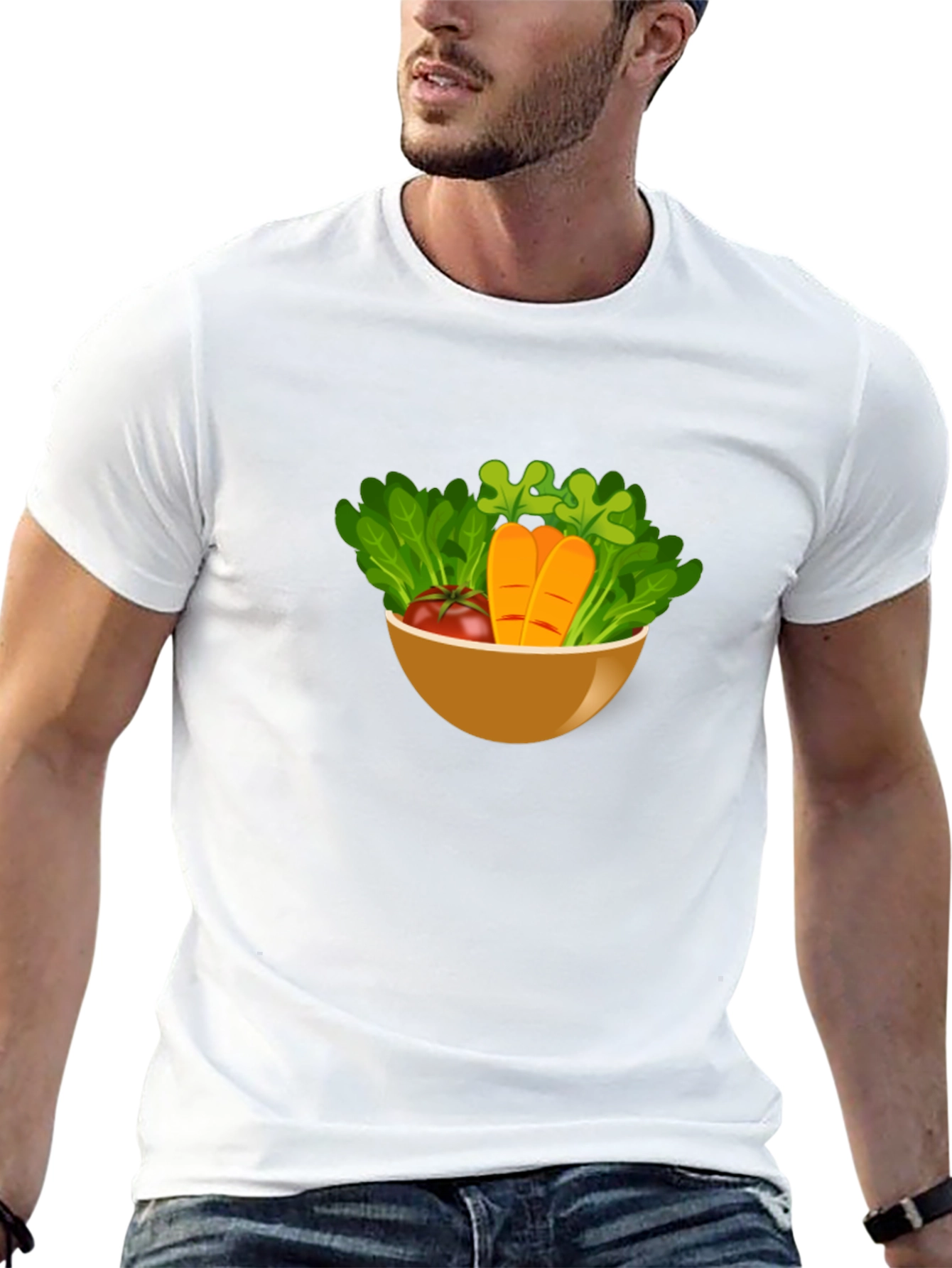 Salad Bowl Graphic Tee - Healthy Eating Shirt