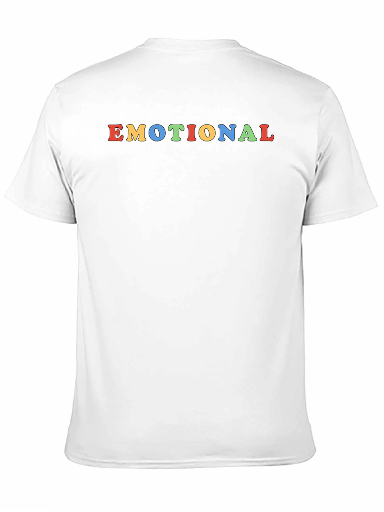 Emotional Graphic Tee - Trendy Crew Neck T-Shirt