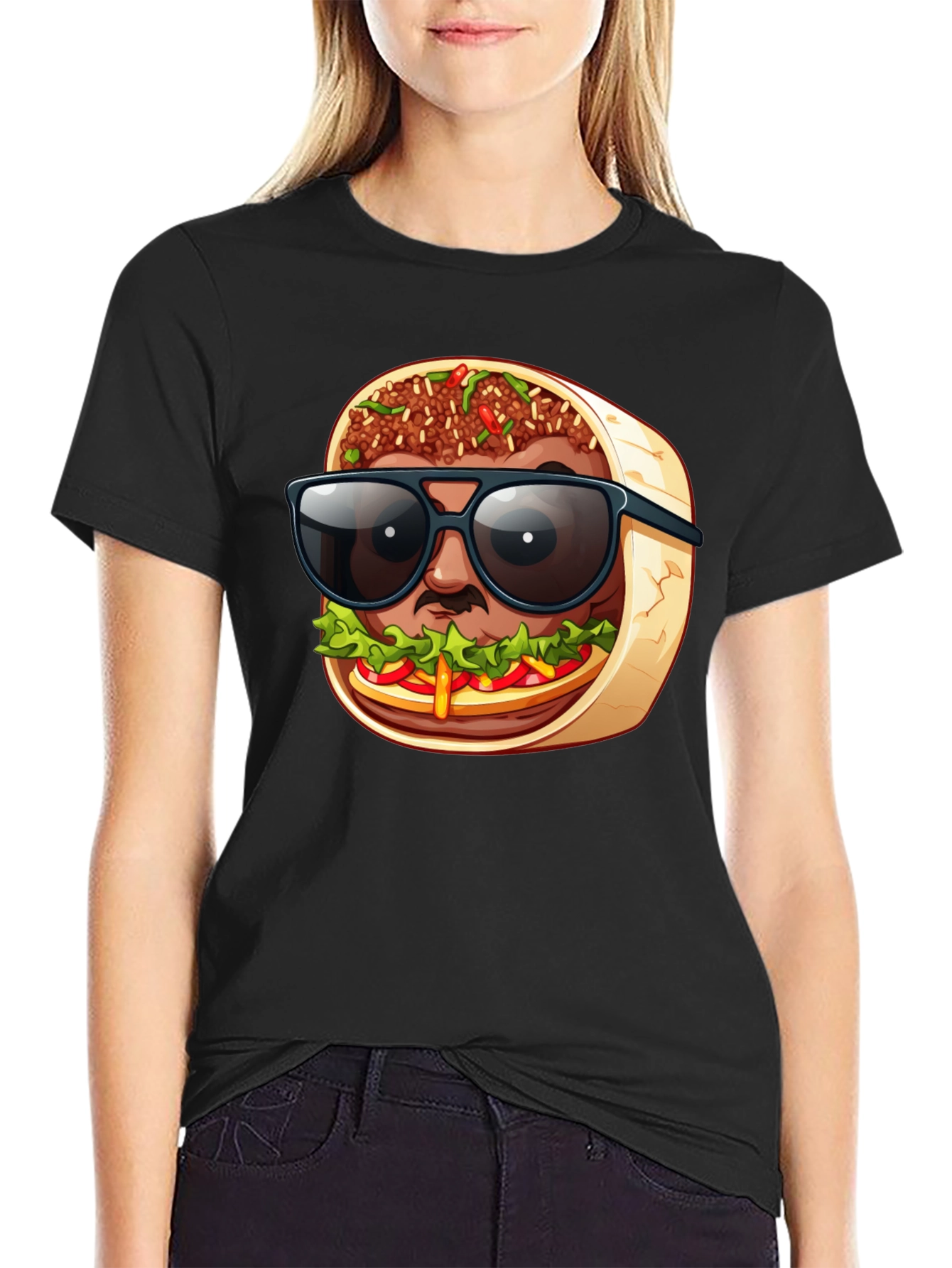Cool Burrito Man T-Shirt - Fun Graphic Tee