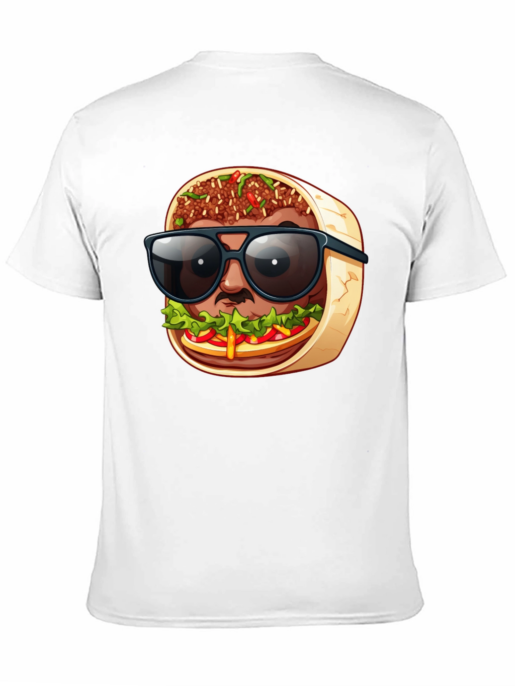 Cool Burrito Man T-Shirt - Fun Graphic Tee