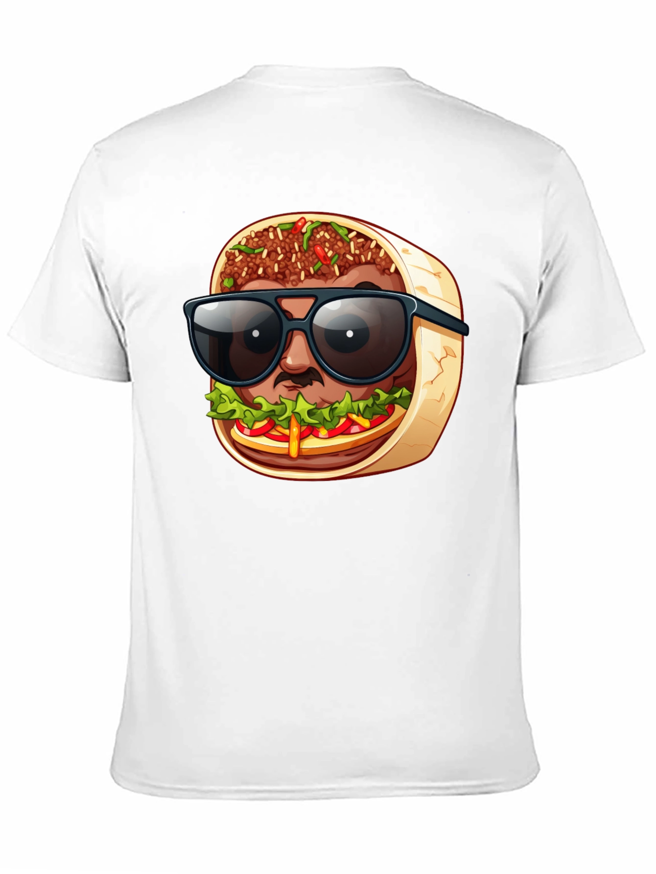 Cool Burrito Man T-Shirt - Fun Graphic Tee