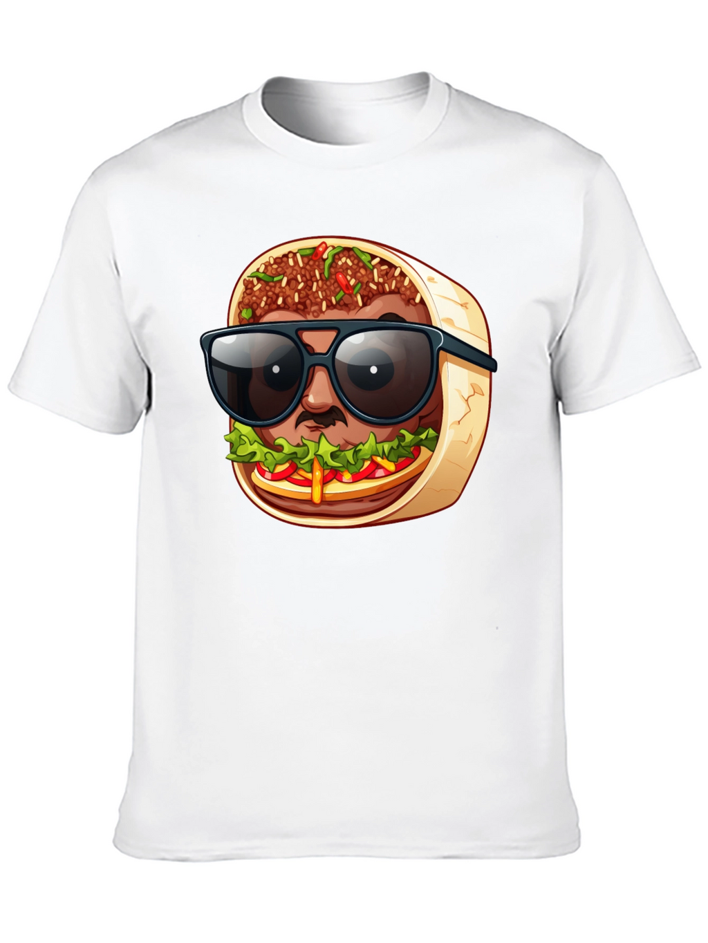 Cool Burrito Man T-Shirt - Fun Graphic Tee