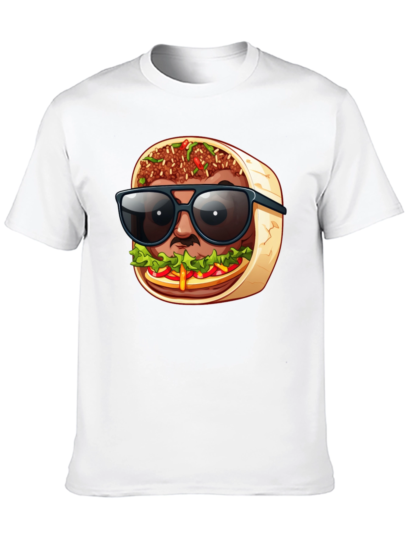 Cool Burrito Man T-Shirt - Fun Graphic Tee