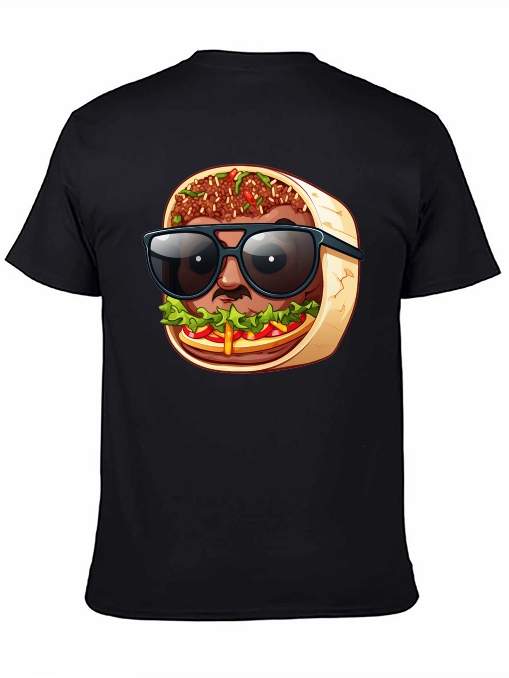 Cool Burrito Man T-Shirt - Fun Graphic Tee