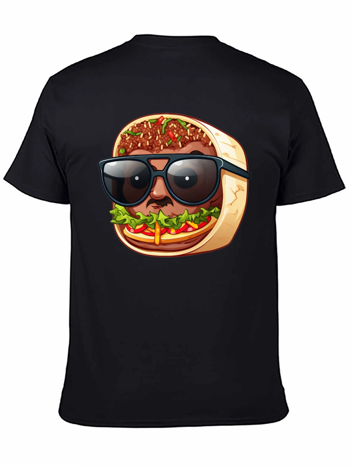 Cool Burrito Man T-Shirt - Fun Graphic Tee