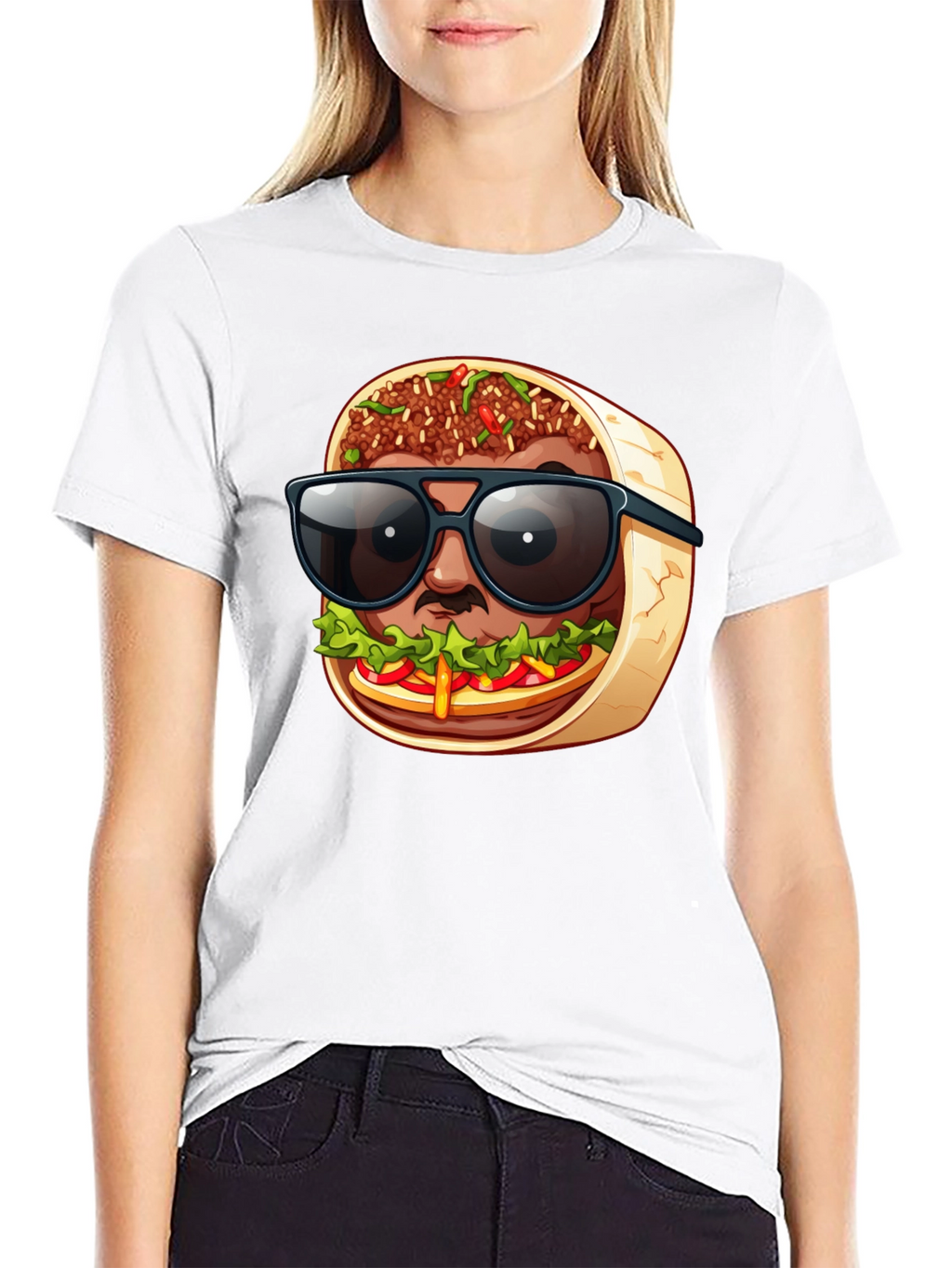 Cool Burrito Man T-Shirt - Fun Graphic Tee
