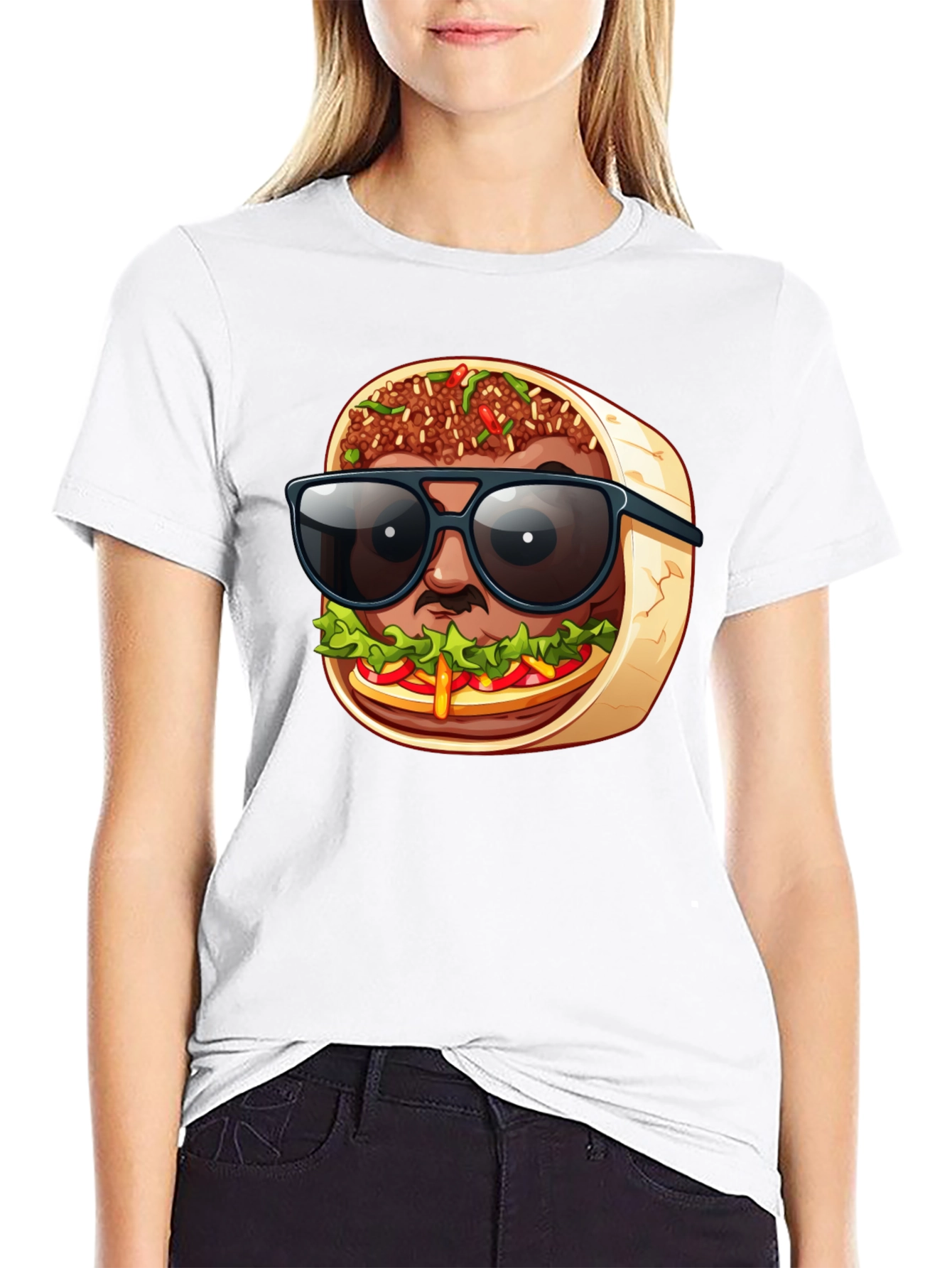 Cool Burrito Man T-Shirt - Fun Graphic Tee