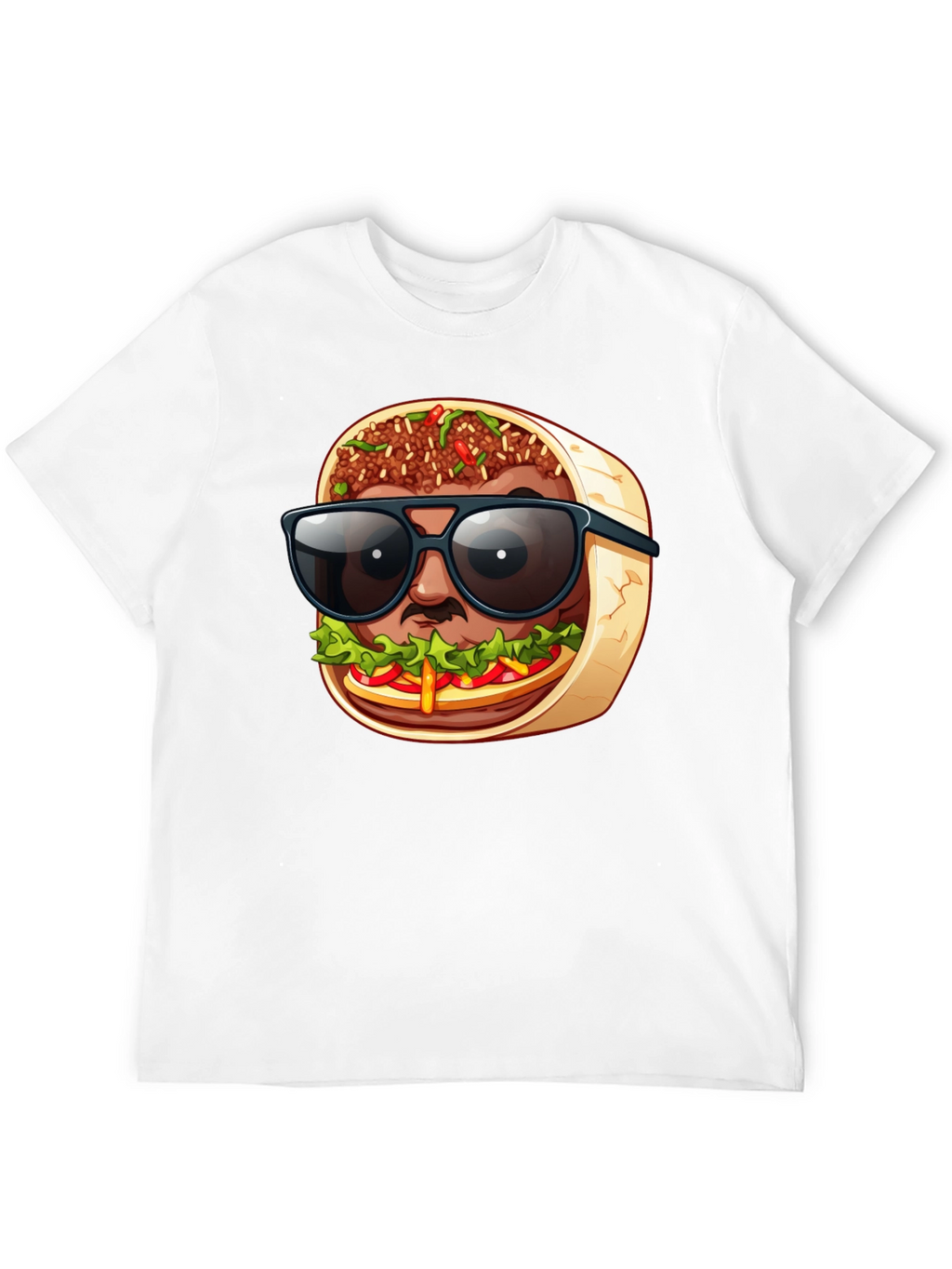 Cool Burrito Man T-Shirt - Fun Graphic Tee