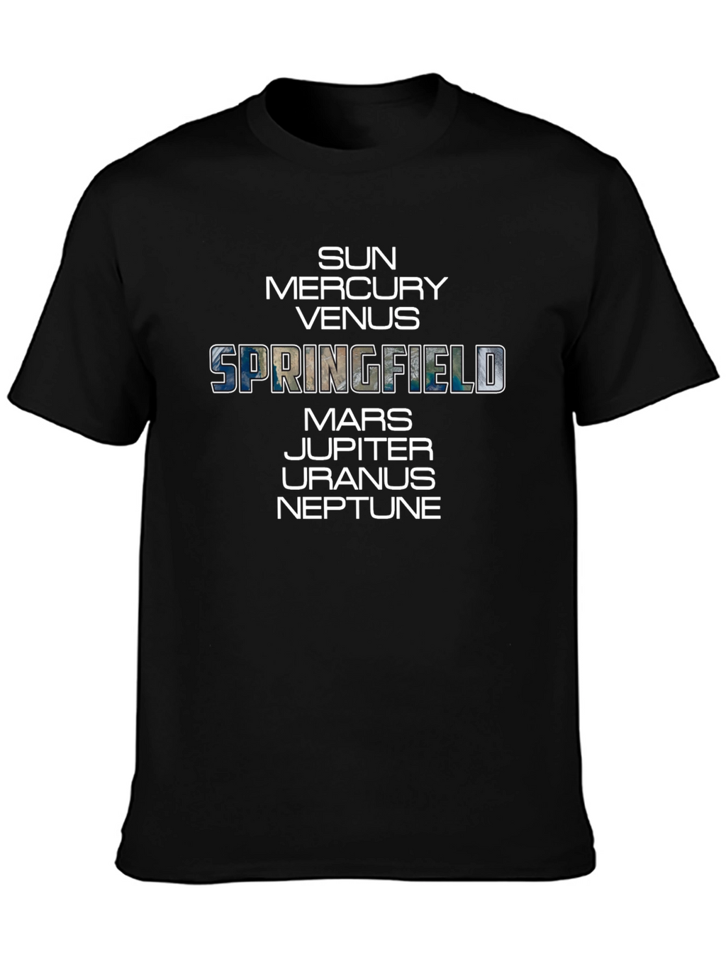 Springfield Planets Graphic T-Shirt