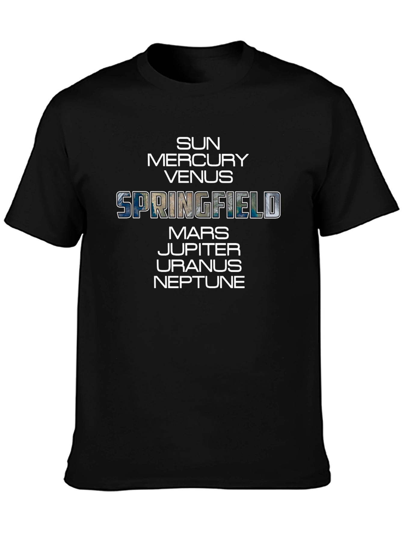 Springfield Planets Graphic T-Shirt