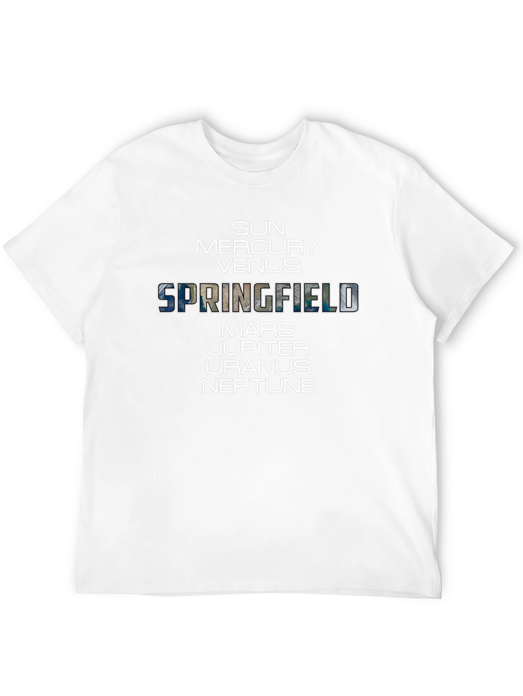 Springfield Planets Graphic T-Shirt