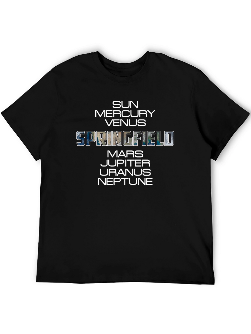 Springfield Planets Graphic T-Shirt