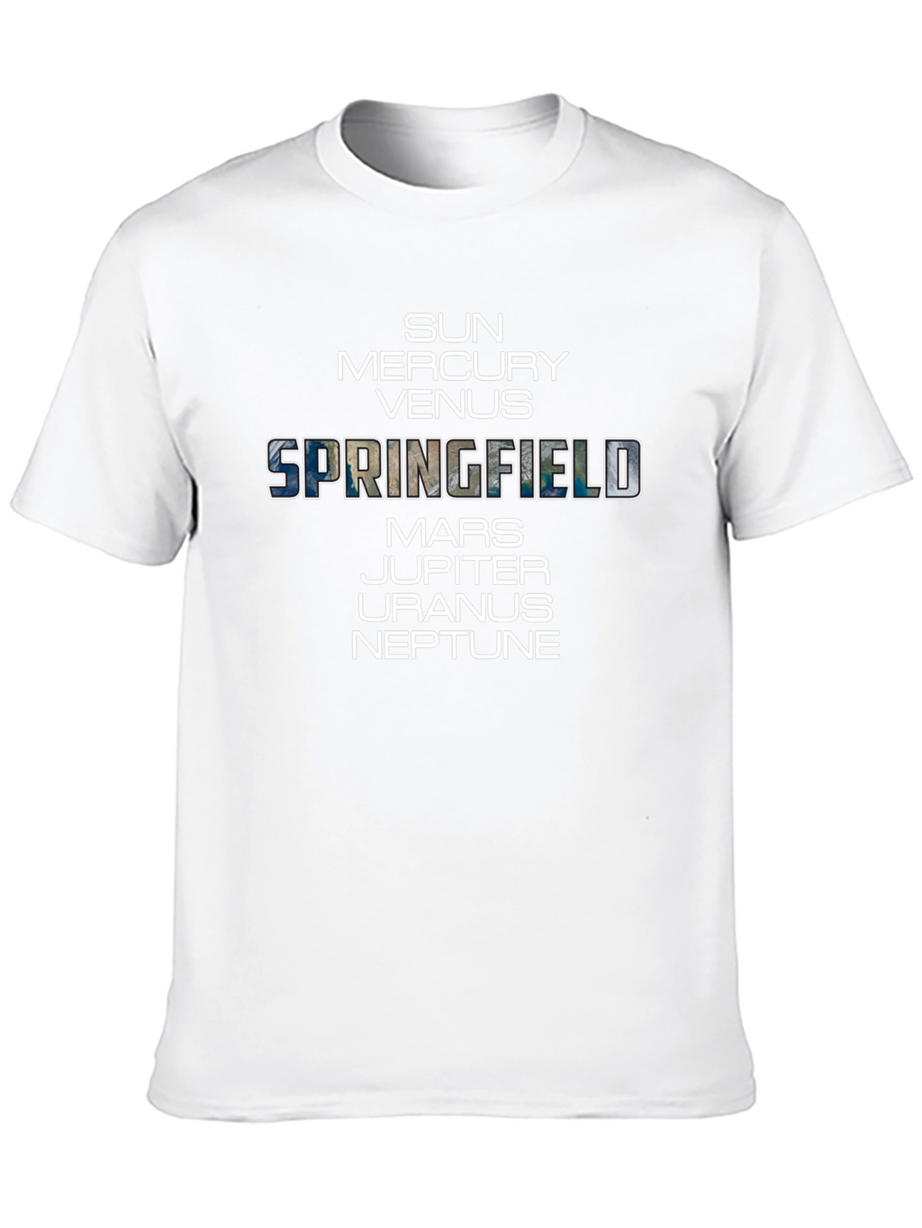 Springfield Planets Graphic T-Shirt