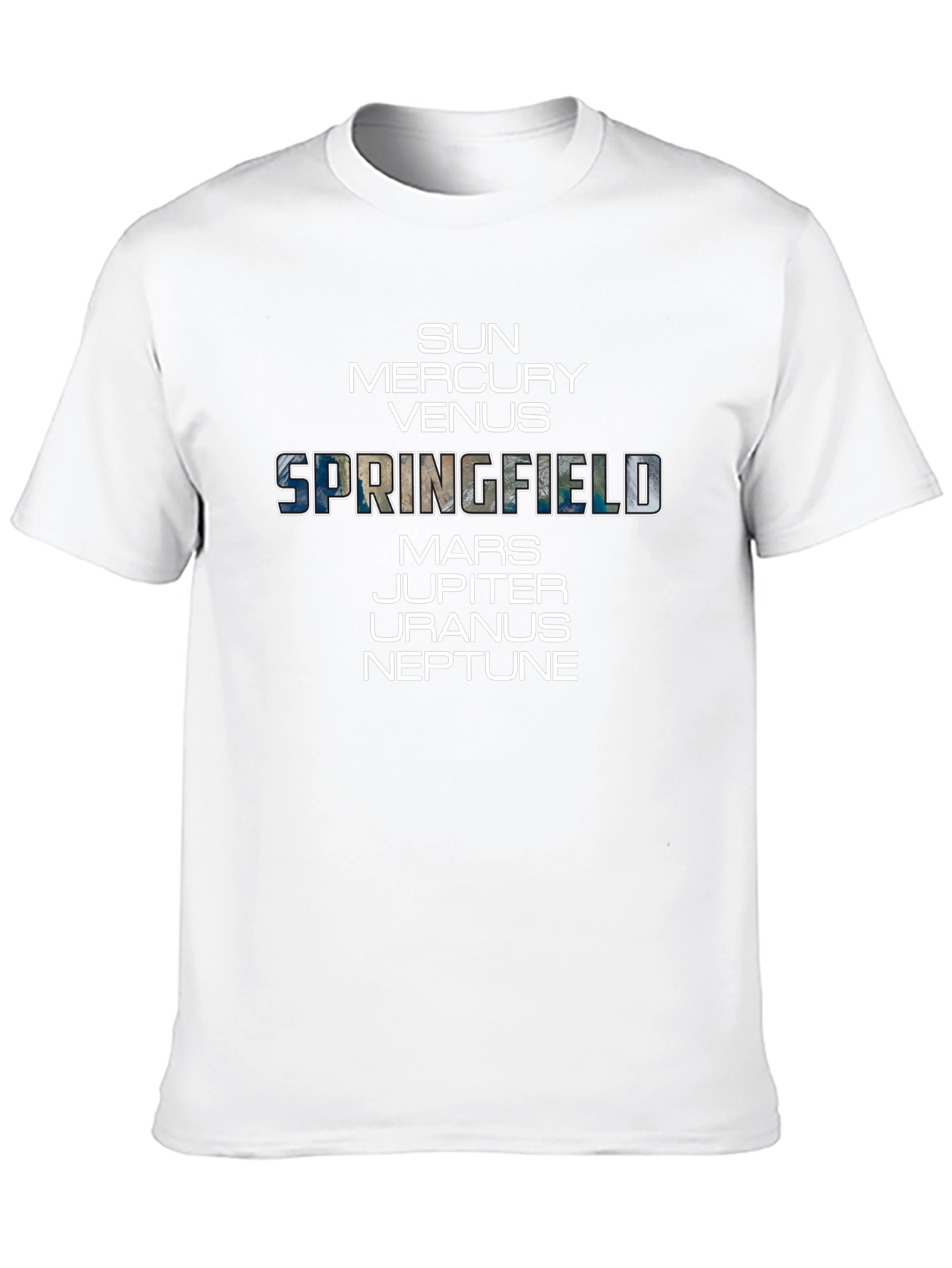 Springfield Planets Graphic T-Shirt