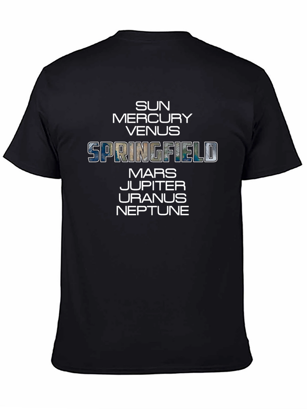 Springfield Planets Graphic T-Shirt