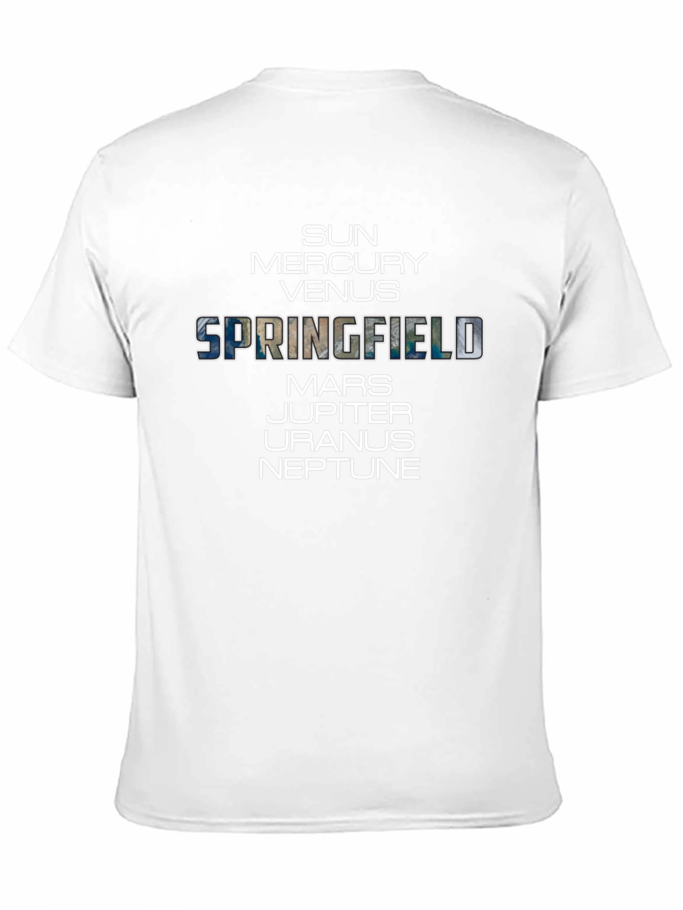 Springfield Planets Graphic T-Shirt