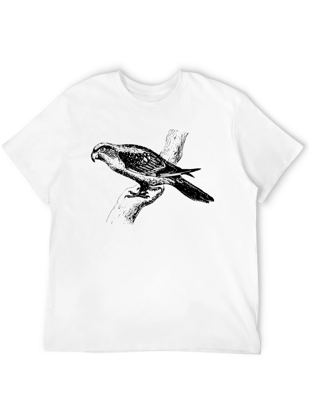 Black Bird Graphic Tee - Stylish Mens Casual Shirt