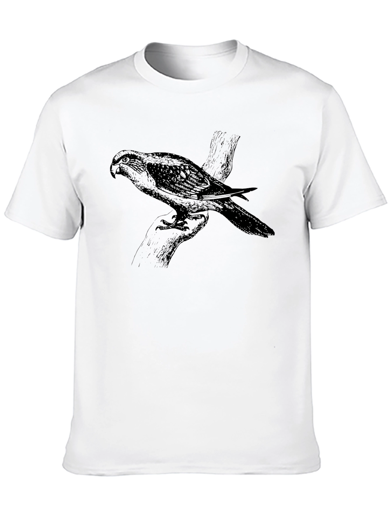 Black Bird Graphic Tee - Stylish Mens Casual Shirt