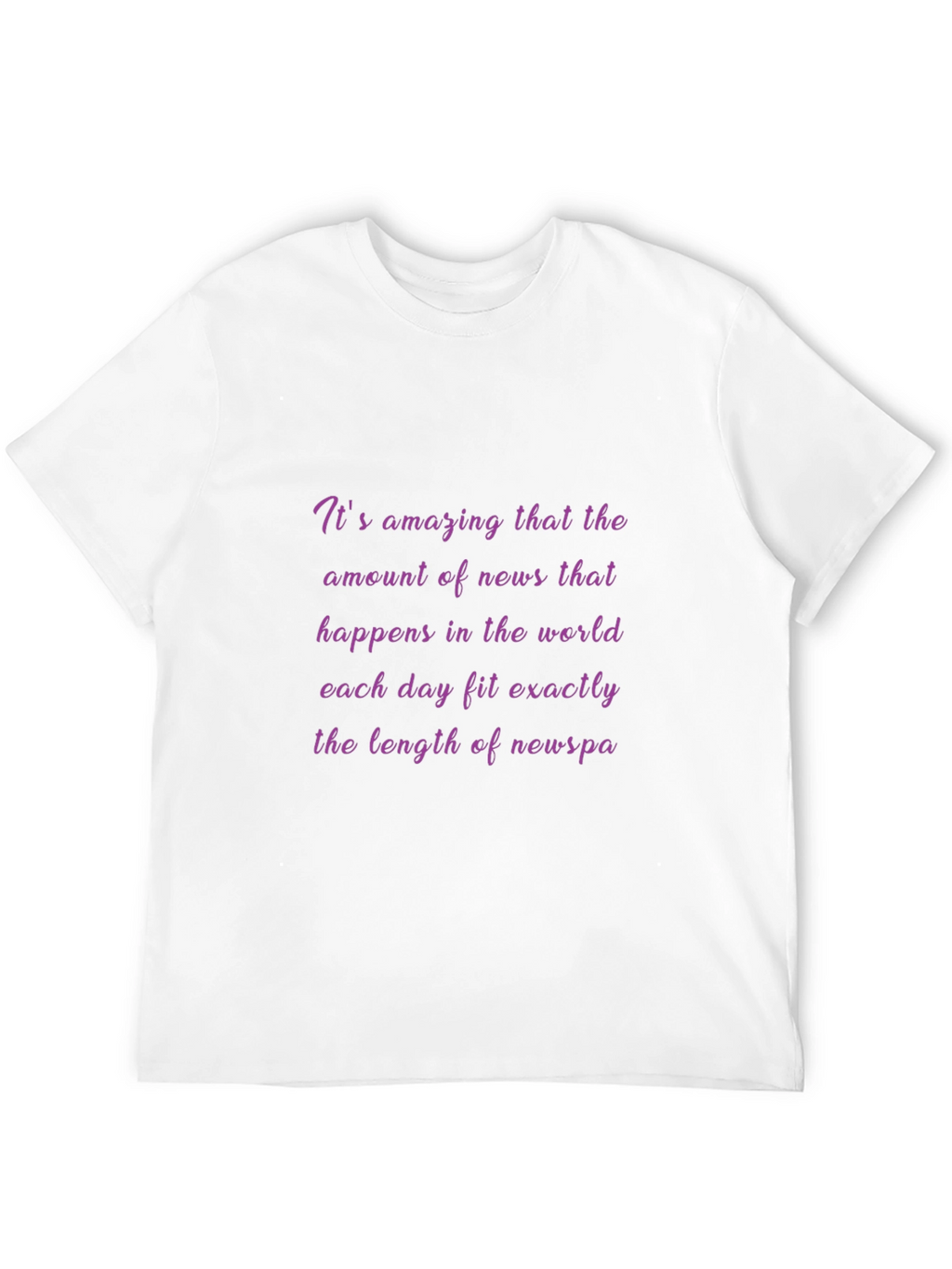 News Humor T-Shirt - Its Amazing News!