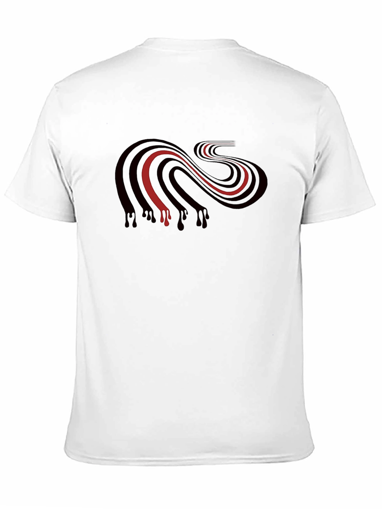 Striped Dripping Graphic Tee