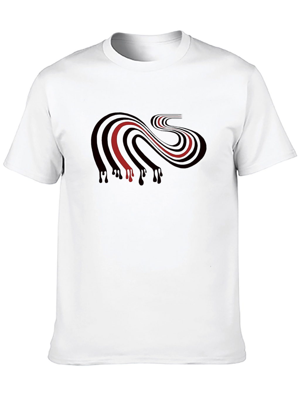 Striped Dripping Graphic Tee