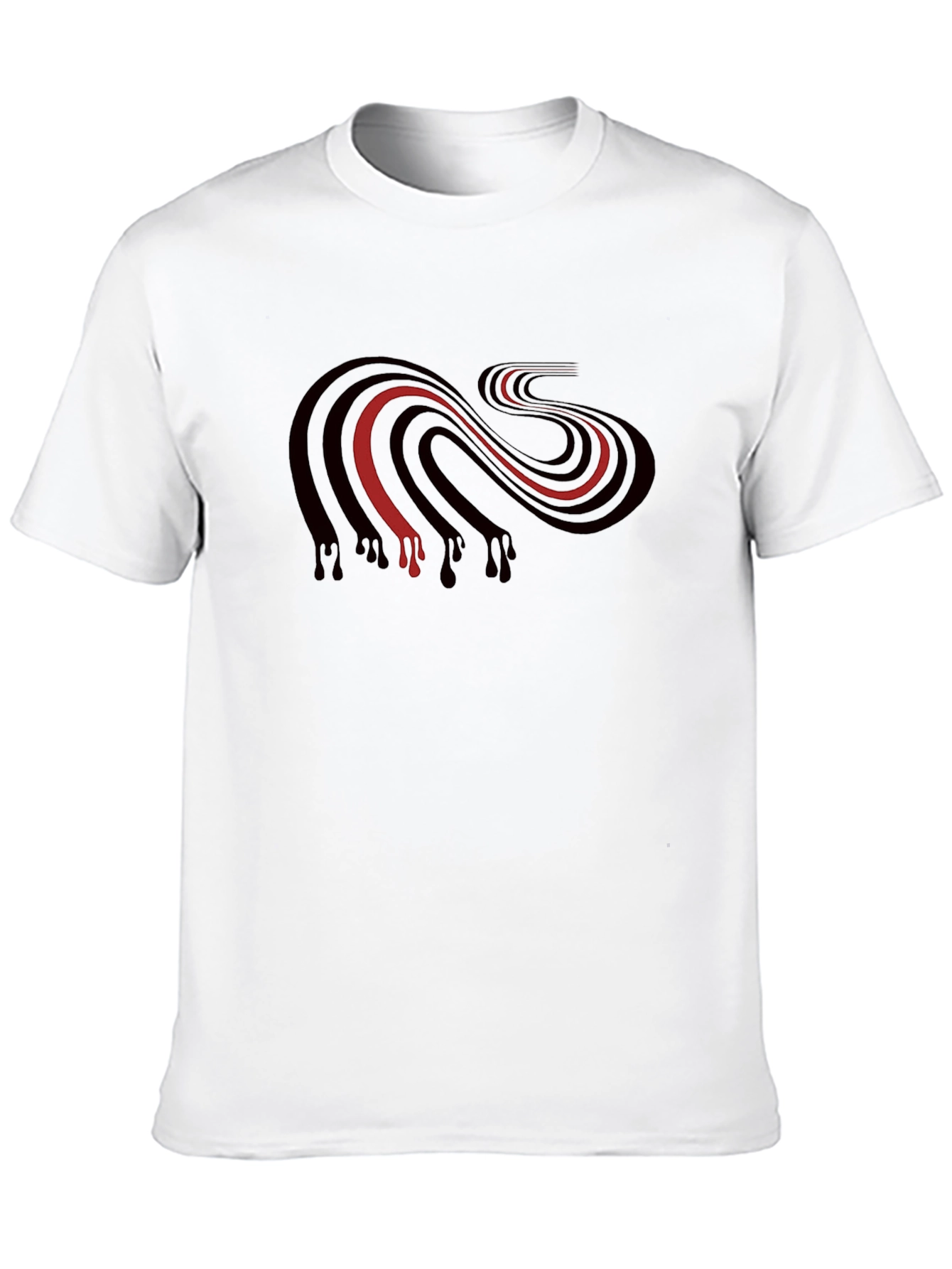 Striped Dripping Graphic Tee