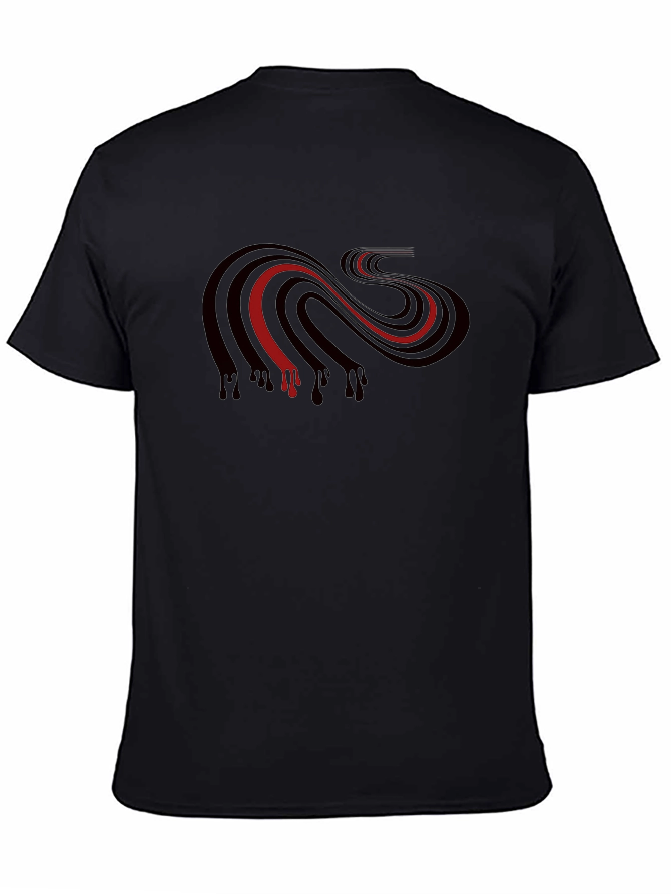 Striped Dripping Graphic Tee