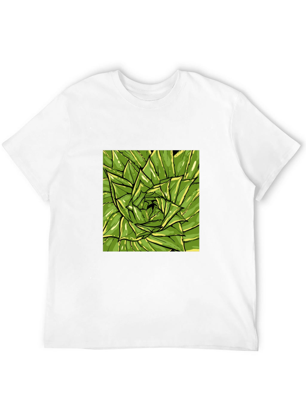 Green Succulent Graphic Tee