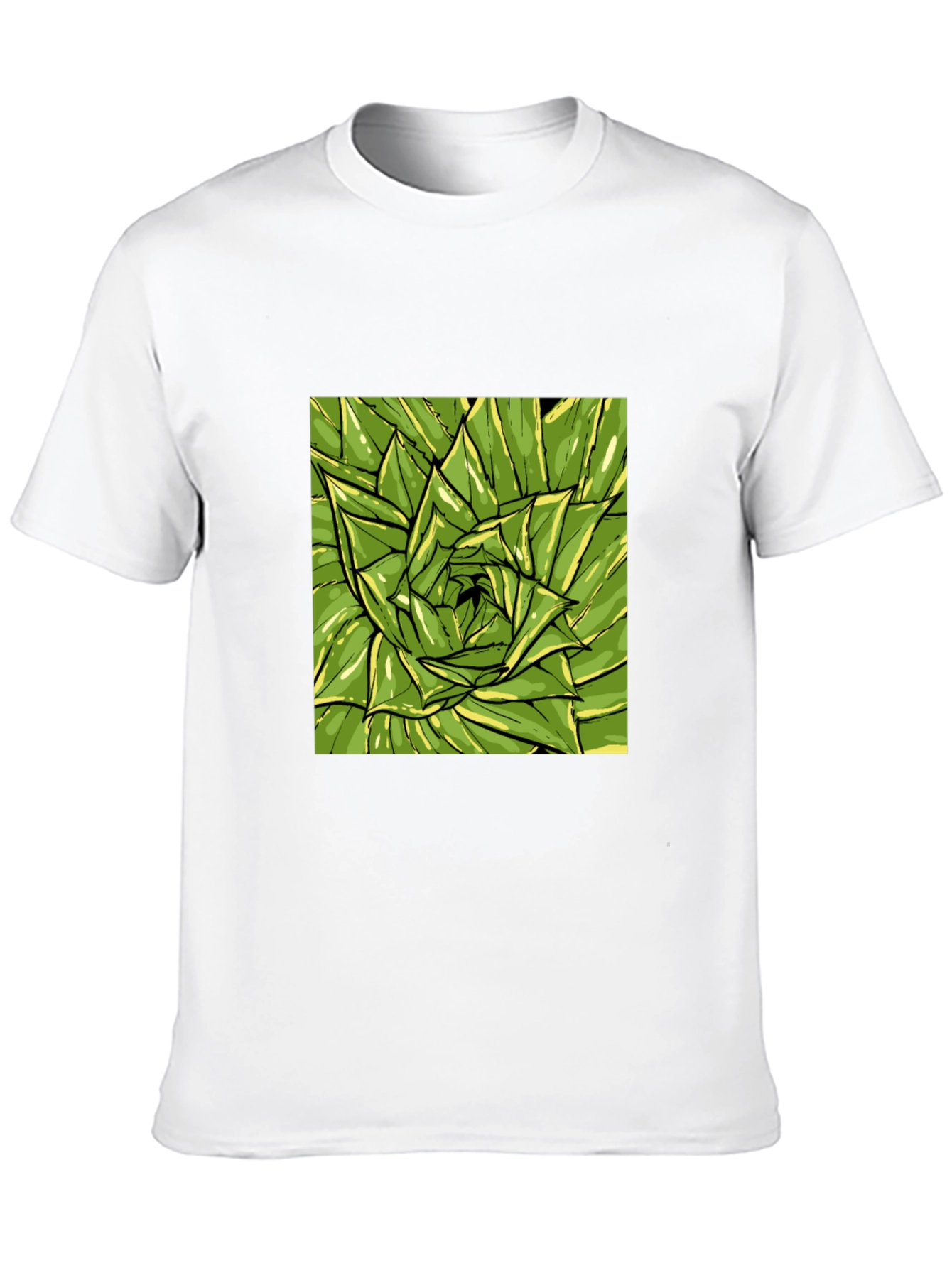 Green Succulent Graphic Tee