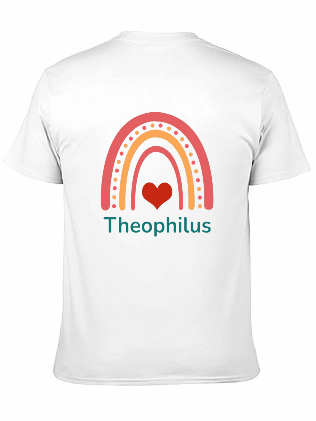 Theophilus Rainbow Heart Graphic Tee - Black