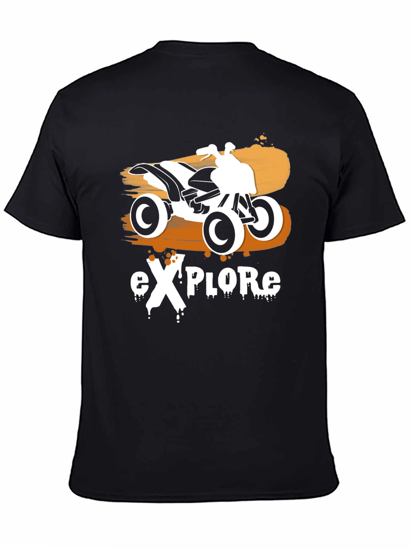 Explore ATV Graphic Black T-Shirt
