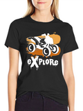 Explore ATV Graphic Black T-Shirt