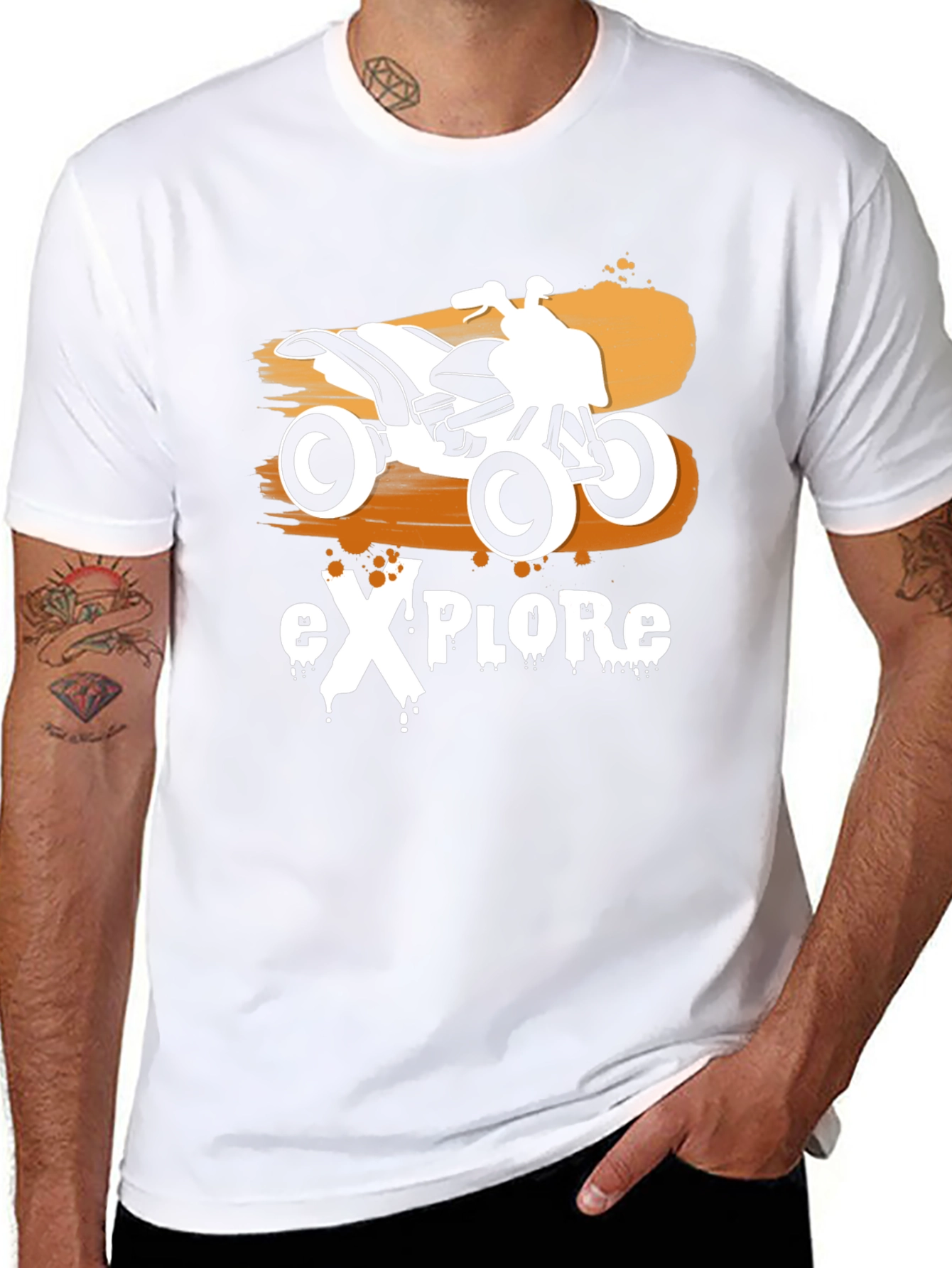 Explore ATV Graphic Black T-Shirt