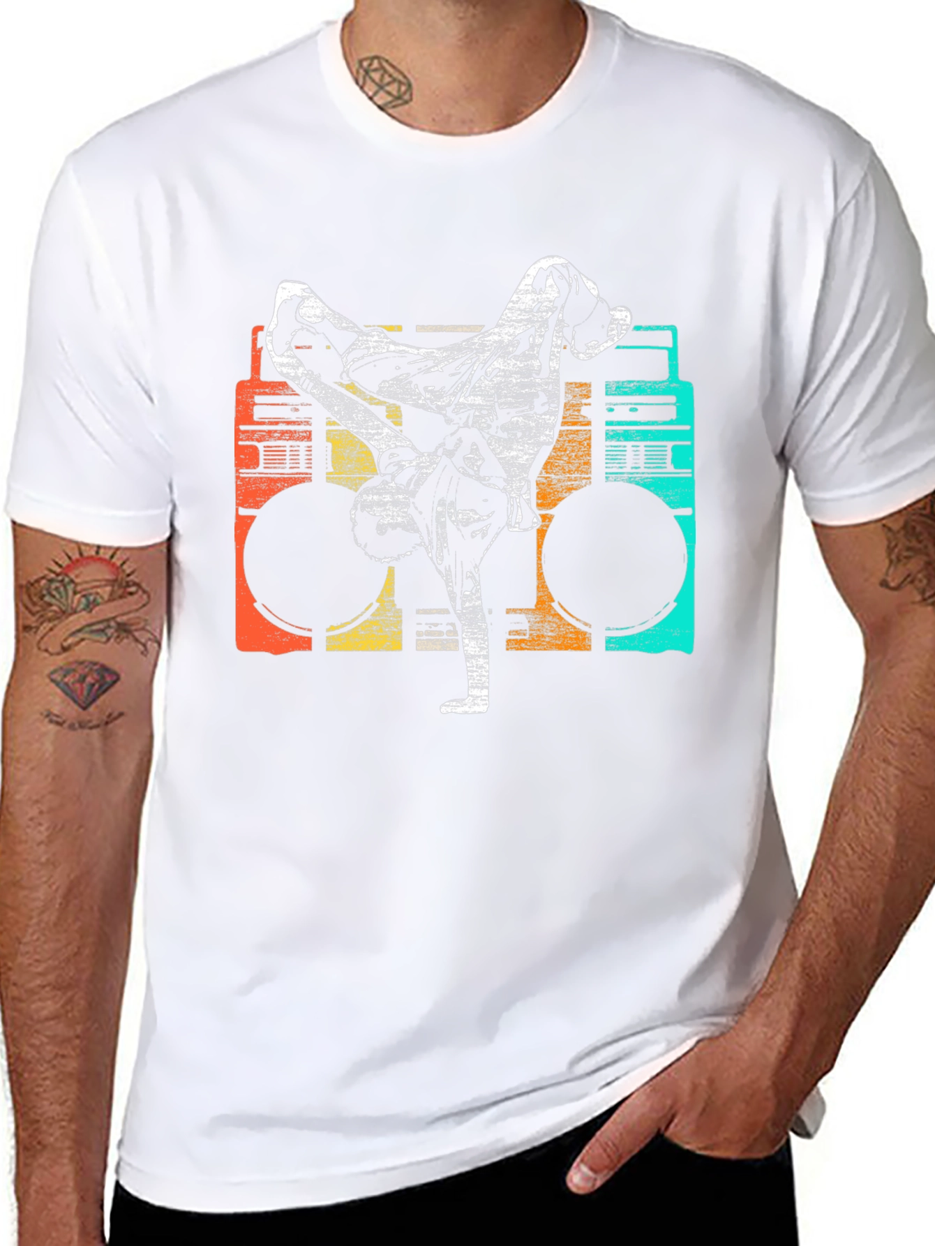 Retro Boombox Dancer T-Shirt