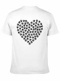 Paw Print Heart T-Shirt - Love Your Pet!