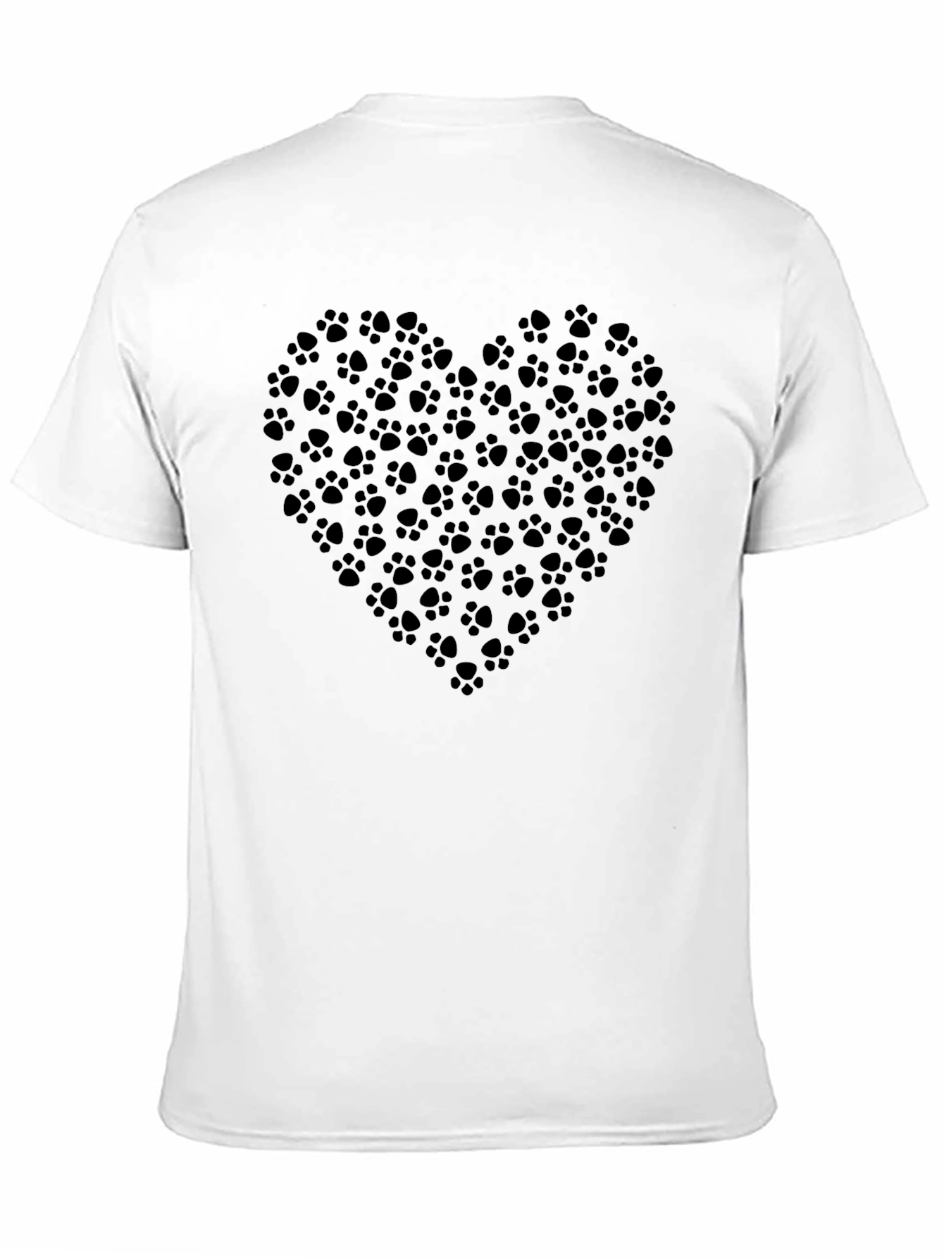 Paw Print Heart T-Shirt - Love Your Pet!