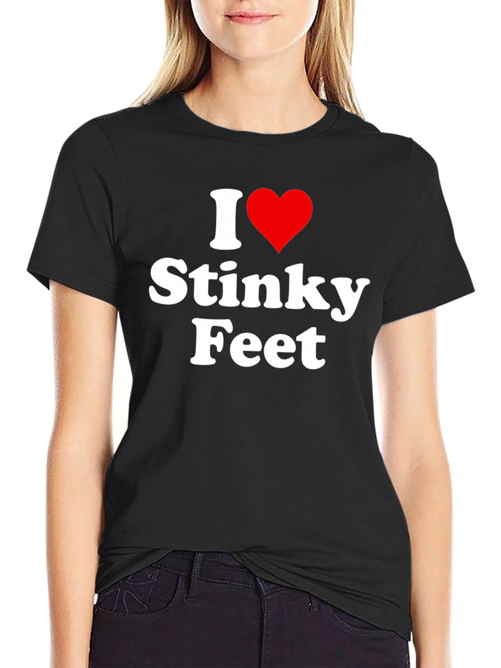 I Heart Stinky Feet Graphic T-Shirt