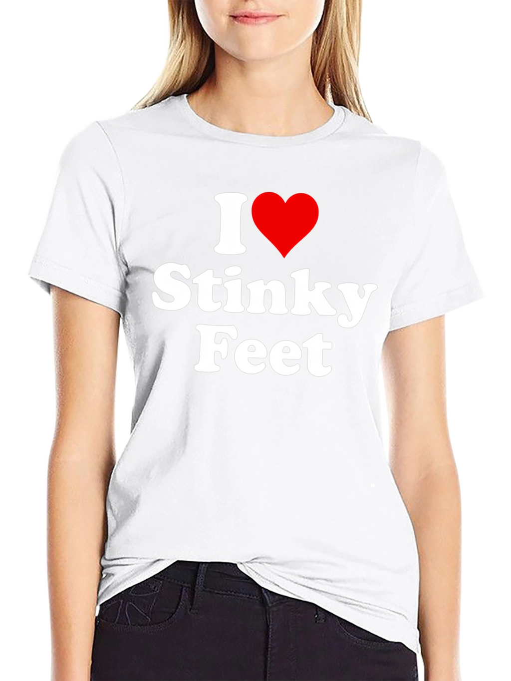 I Heart Stinky Feet Graphic T-Shirt
