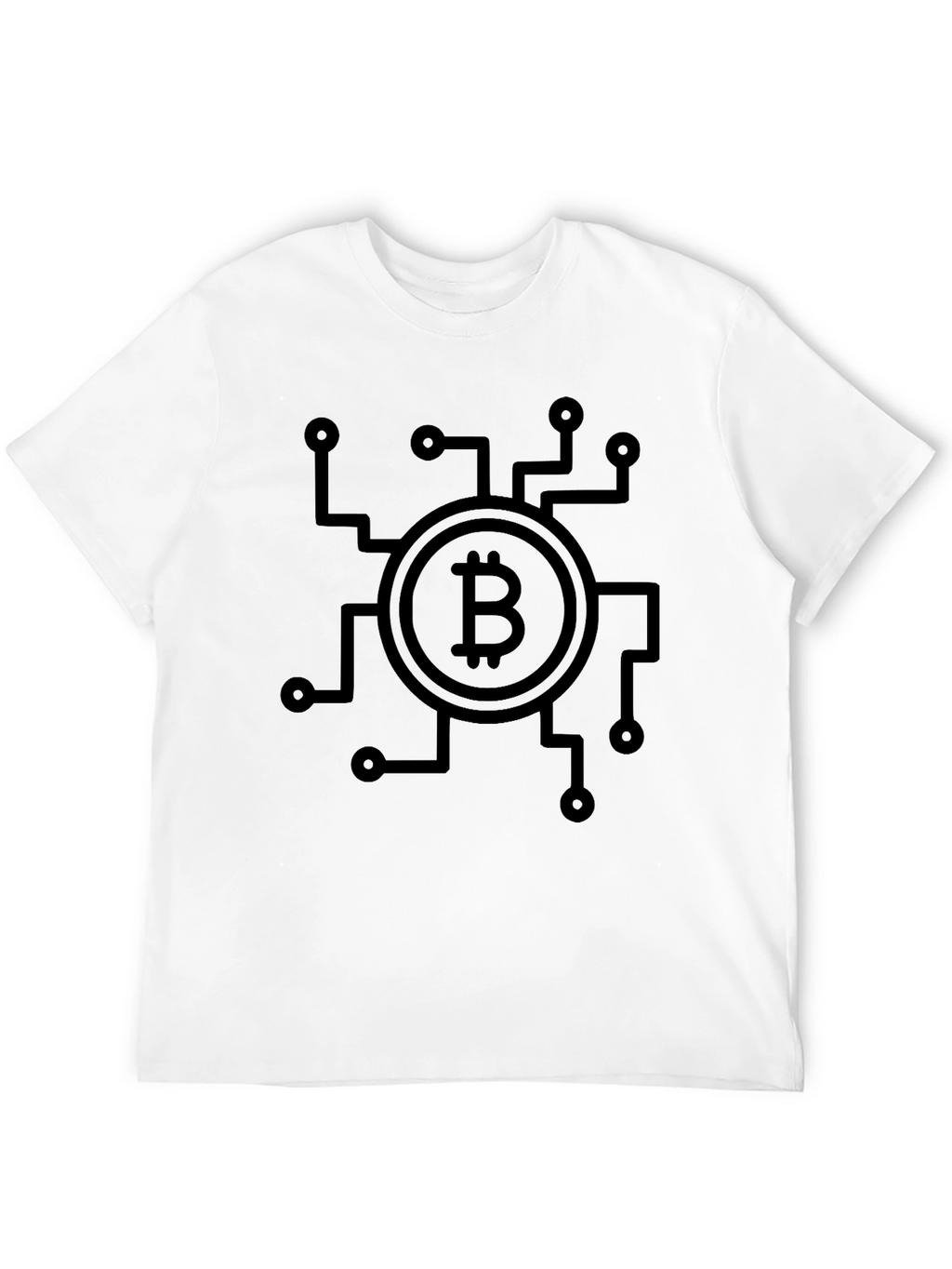 Bitcoin Circuit Design Black T-Shirt