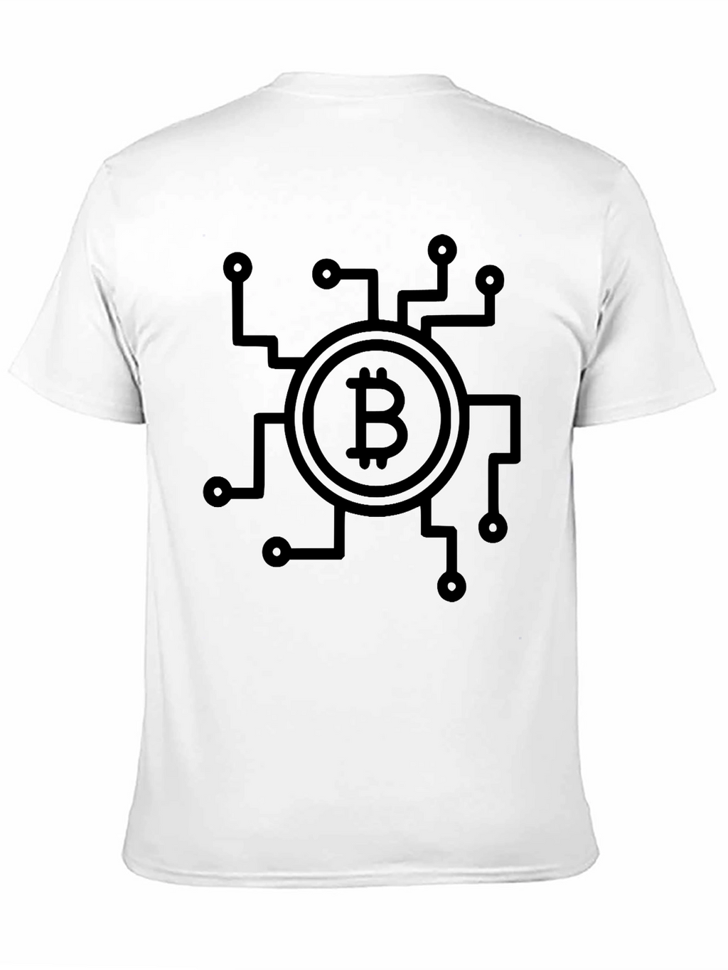 Bitcoin Circuit Design Black T-Shirt