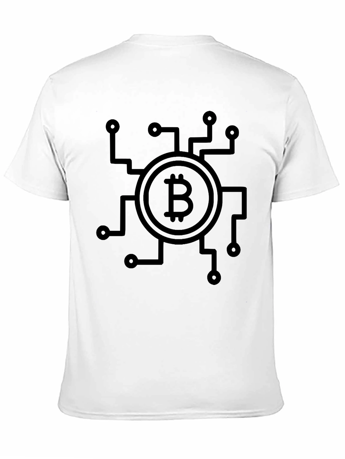 Bitcoin Circuit Design Black T-Shirt