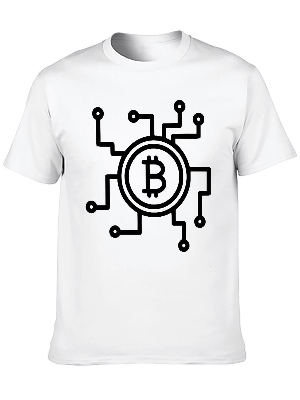 Bitcoin Circuit Design Black T-Shirt