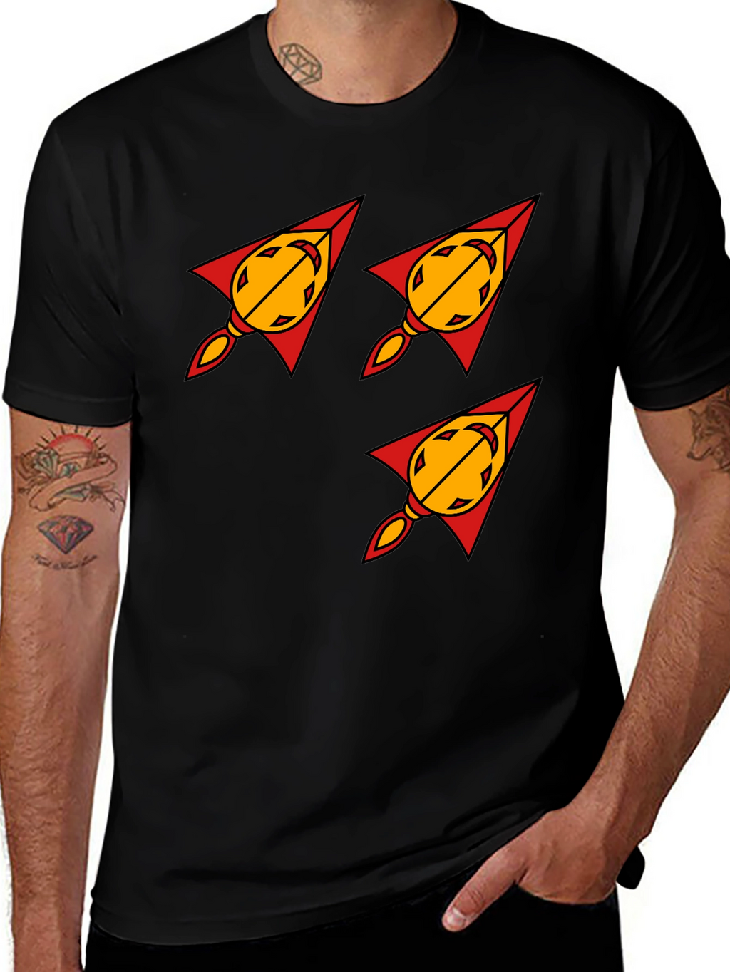 Rocket Arrow T-Shirt - Bold Graphic Tee