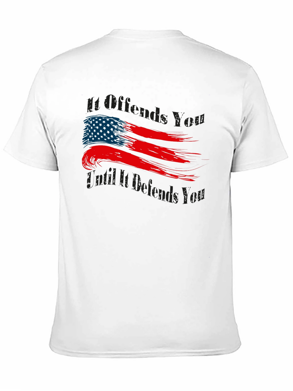 Patriotic American Flag Graphic T-Shirt