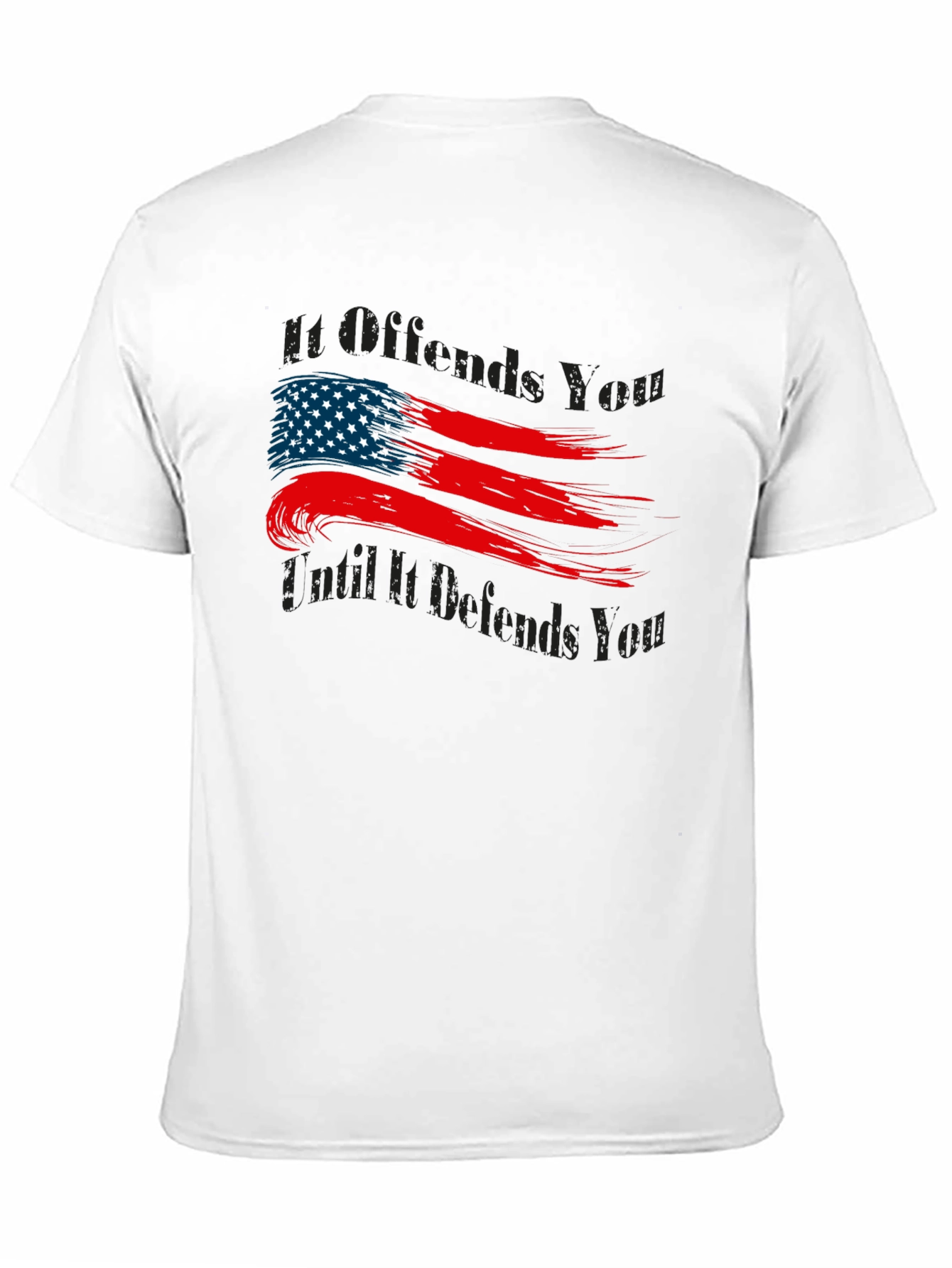 Patriotic American Flag Graphic T-Shirt